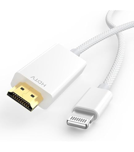 Amazon.com: [Apple MFi Certified] USB C to HDMI Cable Adapter, 4K
