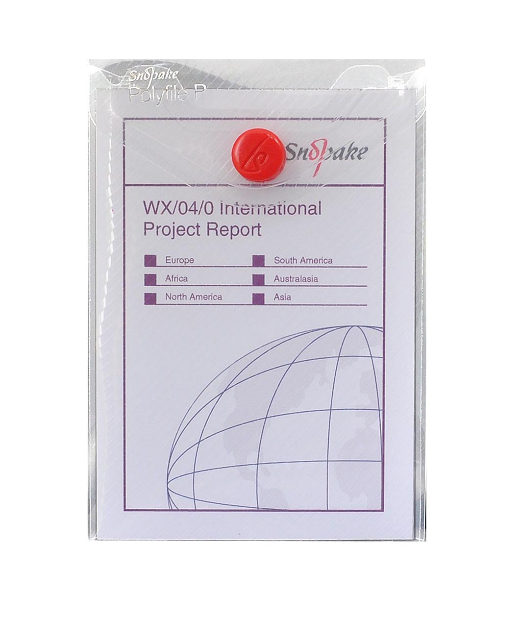 Snopake 13306 Polyfile A7 Portrait Popper Wallet with Press Stud Clear (Pack of 5)