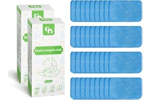 DDRIHLEES Q5 Rechargeable Mosquito Repellent Refills for Outdoor with 20’ Mosquito Protection Zone, Includes 2-Pack 18pcs 6 Hr Repellent Mats, Highly Effective, Long Lasting, No Candles or Flames, No Spray