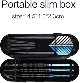 Sanfeng 3 Pack 22g Steel Tip Darts with Blue Aluminum Shafts 9 Flights Case view 7