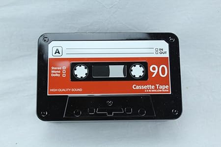 DRW - Caja de Metal con Forma de Cinta de Cassette 18,5x7x10 cm: Amazon.es: Hogar