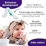 doddl Baby Cutlery Set 6–12 Months Spoon & Fork Fresh Green view 3