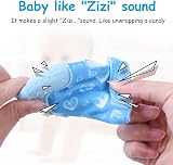 Vicloon Baby Teething Mittens Set with Teether Glove and Bracelet Blue view 4