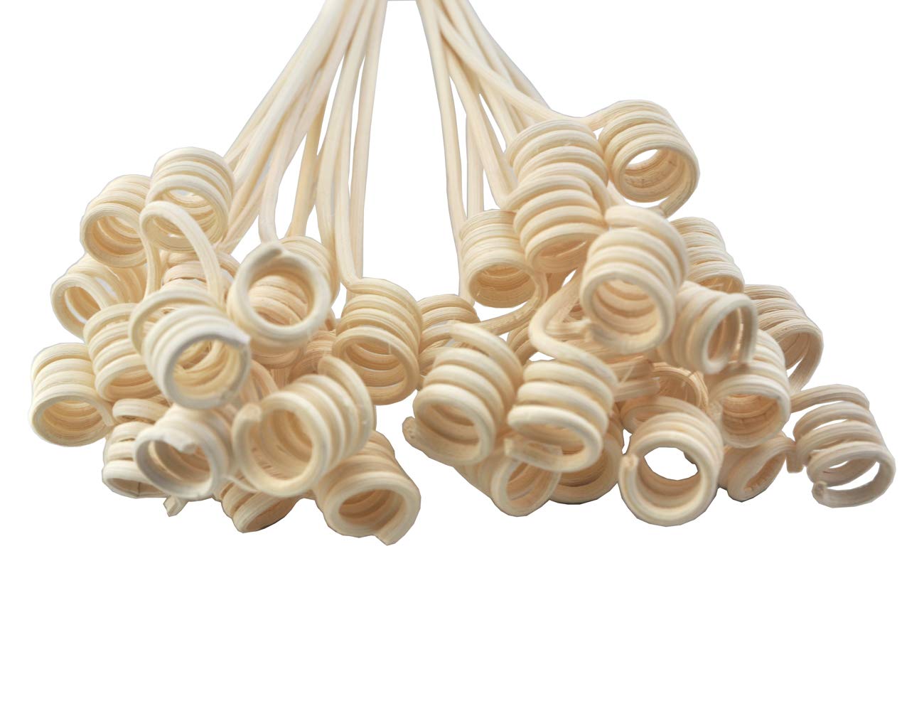Simoutal Reed Diffuser Sticks, Wavy Spiry Natural Rattan Reed Fragrance Diffuser Replacement Refill Sticks for Essential Oil Diffusers 20pcs,28cm long