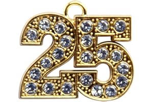 Endea Graduation Tassel Gold Bling Charm Date Drop Year (Gold, 2025)