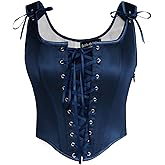 Scarlet Darkness Women Renaissance Corset Pirate Bustier Top Bodice Bodyshaper