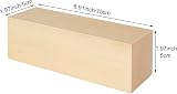 MIVIDE 8Pcs Basswood Carving Blocks 6x2x2 Inches Unfinished Wood Blocks for view 2