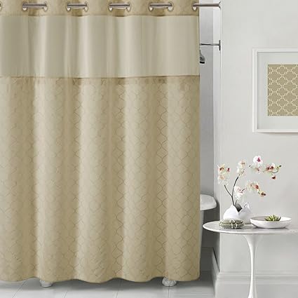 Amazon Com Hookless Mosaic Shower Curtain With Peva Liner Home