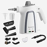 Spurgehom High-Pressure Steam Cleaner 1050W Fast Heating, 11-in-1 Multi-Surface Steamer with Safety Lock & 8 Accessories – Dirty-Free for Floors, Windows, Cars
