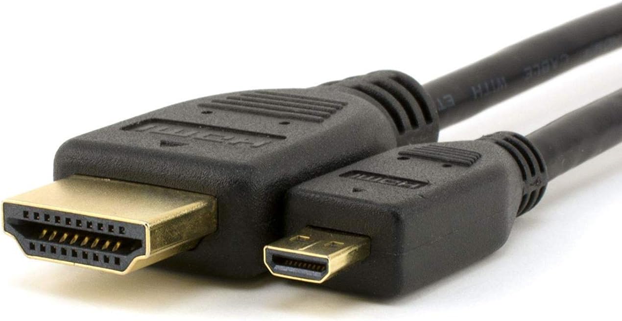 High Speed HDMI to Micro HDMI Cable V1.4a Compatible Full Ultra 4K HD Resolution Supports 3D Ethernet ideal for Go Pro Tablets Smartphones Camcorders Cameras By Dragon Trading (10 metre) (5 metre) - Image 3