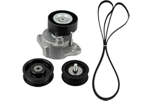 Baxzl Idler Pulley and Belt Tensioner Kit for Mercedes-Benz C230 C280 C300 C350 CL550 CLK350 E350 GL450 GL550 GLK350 ML350 ML550 S550 SL550 SLK280 SLK350 2005-2011 2722000270 2722021019 6pk2404
