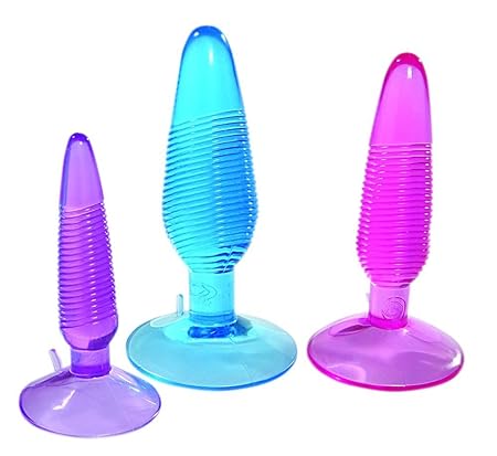 Nanma Twirly Trio Jelly Butt Plug Set in 3 Grössen, 1er Pack (1 x 3 Stück)
