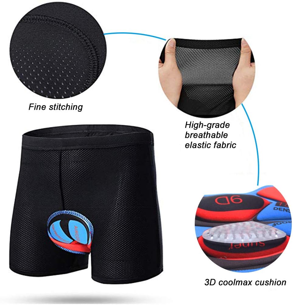 Men's Cycling Underwear Shorts 3D Padded Bike MTB Short Breathable Bicycle Short: Clothing