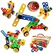 Skoolzy STEM Toys Boys Girls - Nuts & Bolts Engineering Toys Toddlers - Building Blocks Construction Set Age 5, 4, 3, 2 | 87 Pc Toddler Educational Toys Box Activities Guide