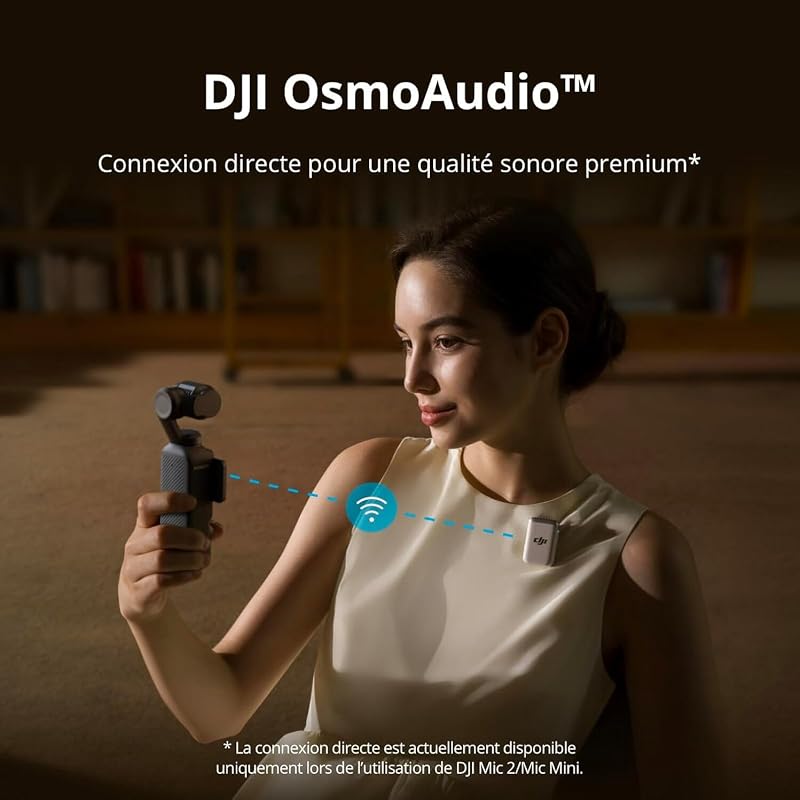 Bundle DJI Osmo Pocket 3 Créateur, Vlogging CMOS 1'' et Vidéo 4K/120 ips