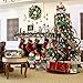 Valery Madelyn 21 inch Luxury Red Gold Christmas Stockings with Reindeer and Fur Cuff, Themed with Tree Skirt (Not Included)