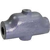 Midline Valve S1556 Boiler Air Scoop Valve for Hydronic Heating Applications; 3/4 in. FIP Connections; Cast Iron, Black