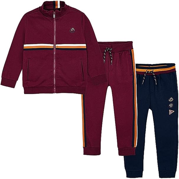 boys burgundy tracksuit