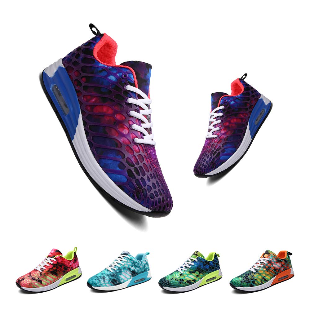 Wonvatu Women Men Breathable Fashion Running Sneakers Comfortable Lightweight Walking Athletic Shoes