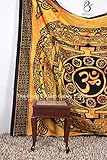 Tapestry Queen OM Beach Sheet Indian wall Hanging Mandala BedSpread Dorm Decor Bedspread Tapestries 92x82 Inches Aakriti Gallery (Orange)