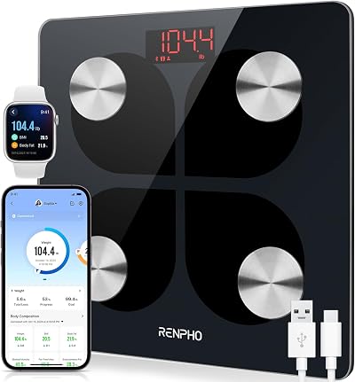 RENPHO USB Rechargeable Smart Body Fat Scale with Bluetooth