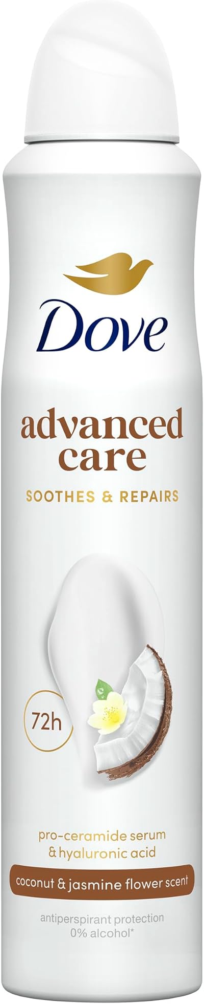 Dove Advanced Care Coconut Jasmine Antiperspirant Deodorant Spray 72hr 200ml