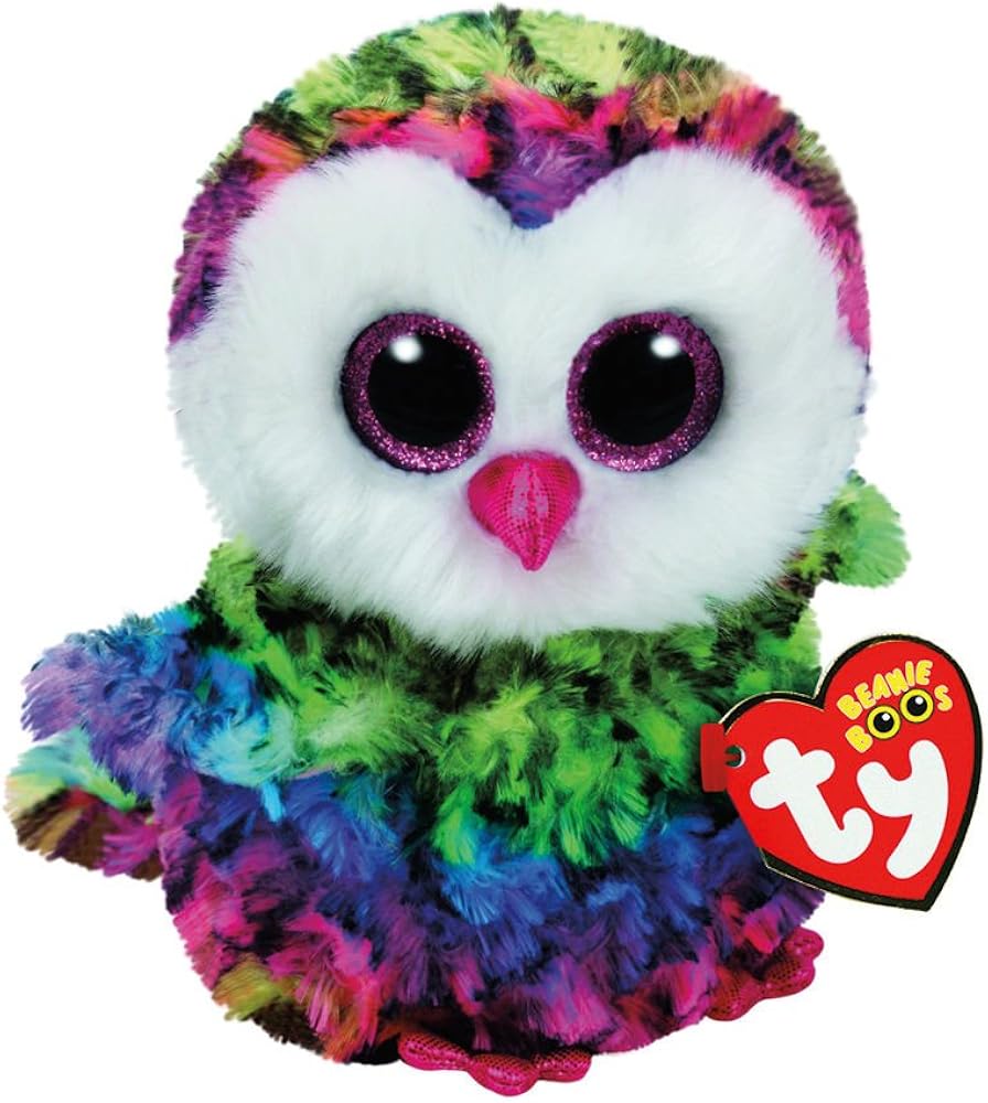 rainbow owl stuffed animal