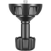 Neewer 75mm Bowl Adapter, Metal Half Ball Flat to Bowl Adapter Convert with 3/8-inch Screws Mount on Tripod and Fluid Head for Neewer TA60/2500/3500