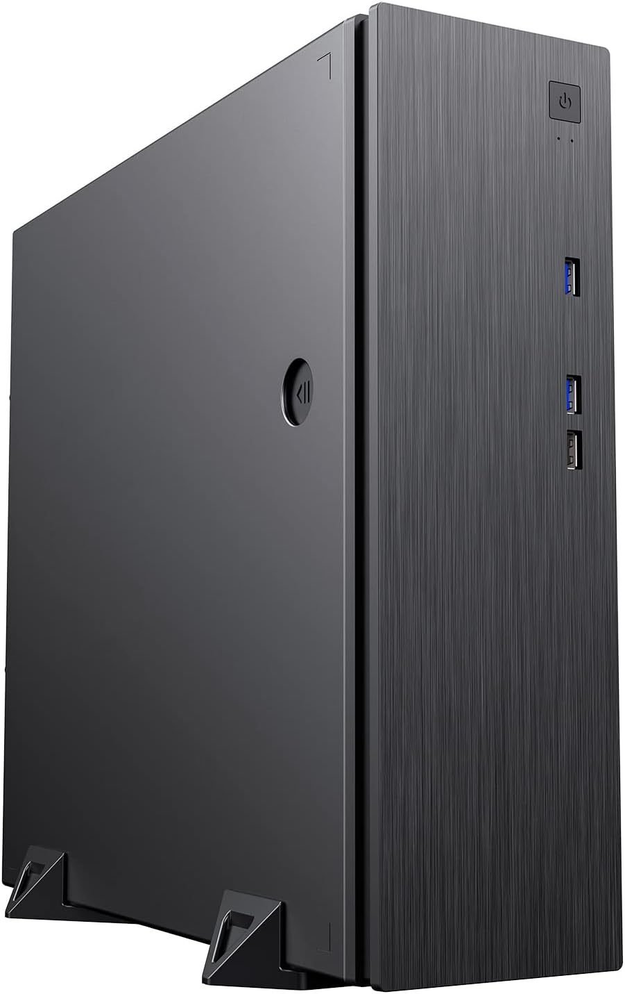 CiT S506 Slim Desktop Case M-ATX Horizontal Vertical USB 3.0 Fan Black