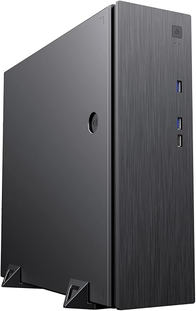CiT S506 Slim Desktop Case M-ATX Horizontal Vertical USB 3.0 Fan Black