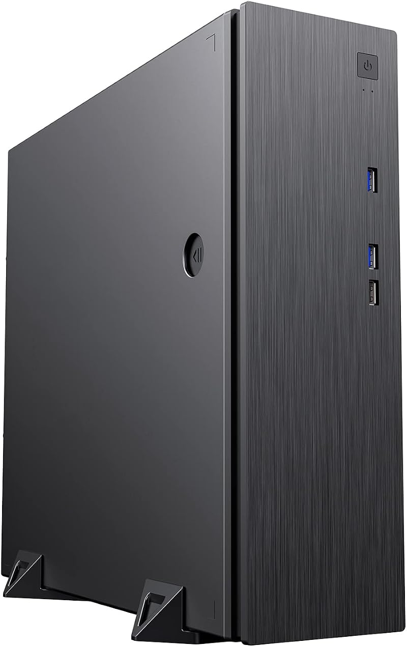 CiT S506 Slim Desktop Case M-ATX Horizontal Vertical USB 3.0 Fan Black