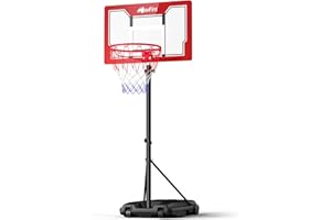 Mayfire Basketball Hoop,4.9-8.5 Ft Adjustable,Pool Basketball Hoop Outdoor，33 Inch Shatterproof Backboard，Portable Basketball Hoops & Goals for Kids/Teenagers/Youth in Backyard/Driveway/Indoor