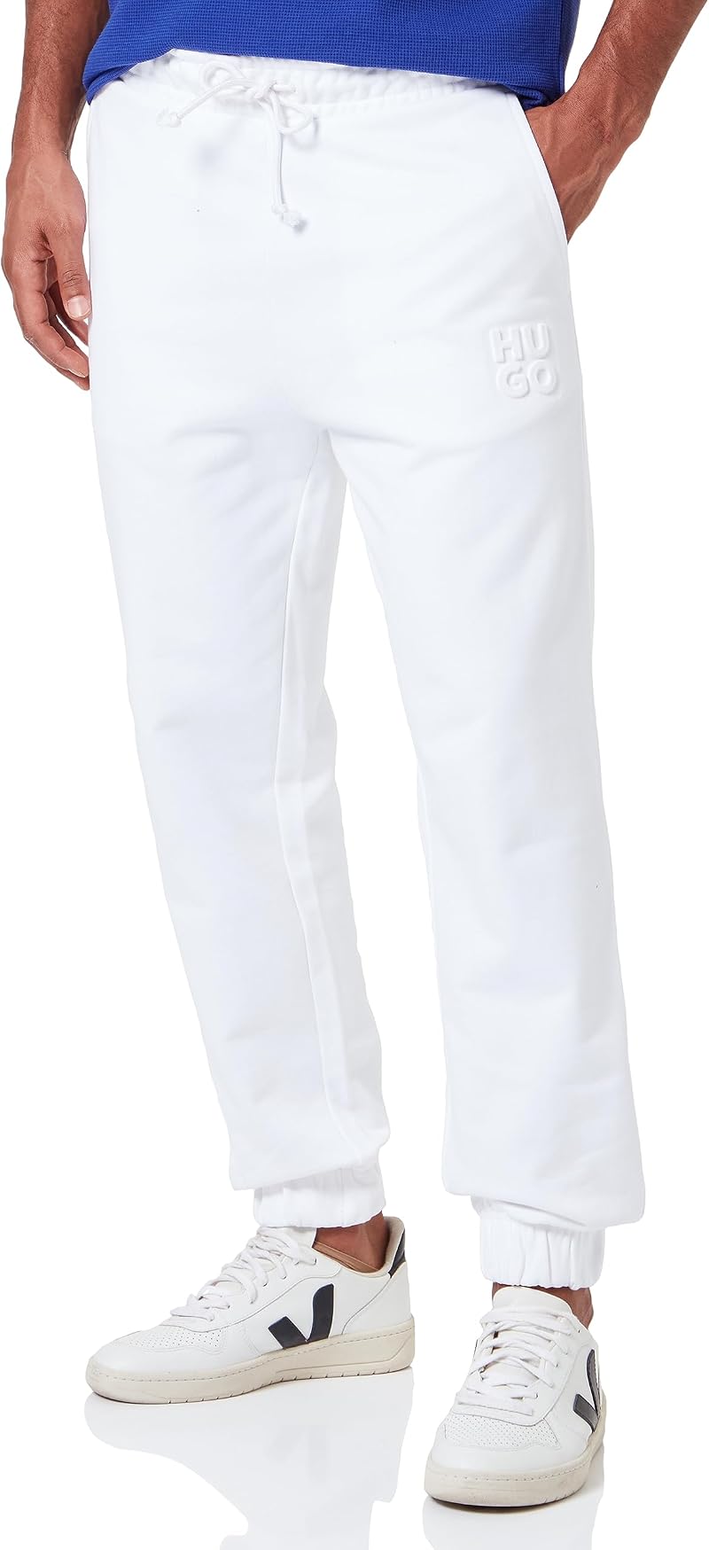 HUGO Dchard Mens White 100% Cotton T-Shirt Size S