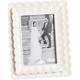 Mud Pie Stoneware Large Scalloped Frame