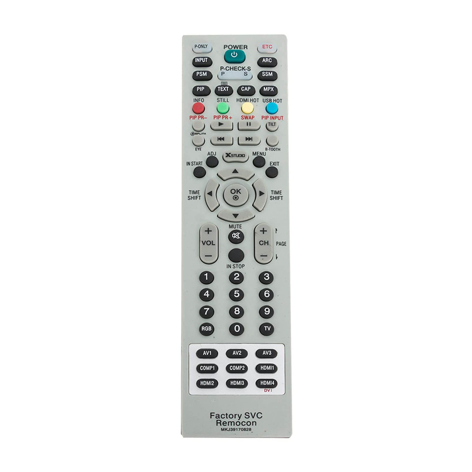 ALLIMITY MKJ39170828 Replace Remote Control fit for LG TV RL44NA14T 21FS2CLX 32LB550B-ZA 32LG30 42LC2R HW300G.AEU RL-44SZ20RD 32LC45-ZA 32LG300CZA 42LX6500.AEU MZ-42PZ44 RT20LA33