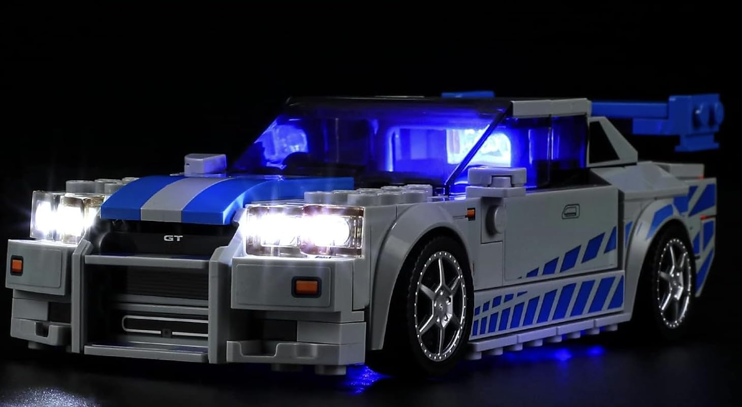 Bricklight Led Light kit for LEGO 76917 2 Fast 2 Furious Nissan Skyline GT-R (R34) （No set included-only light kit