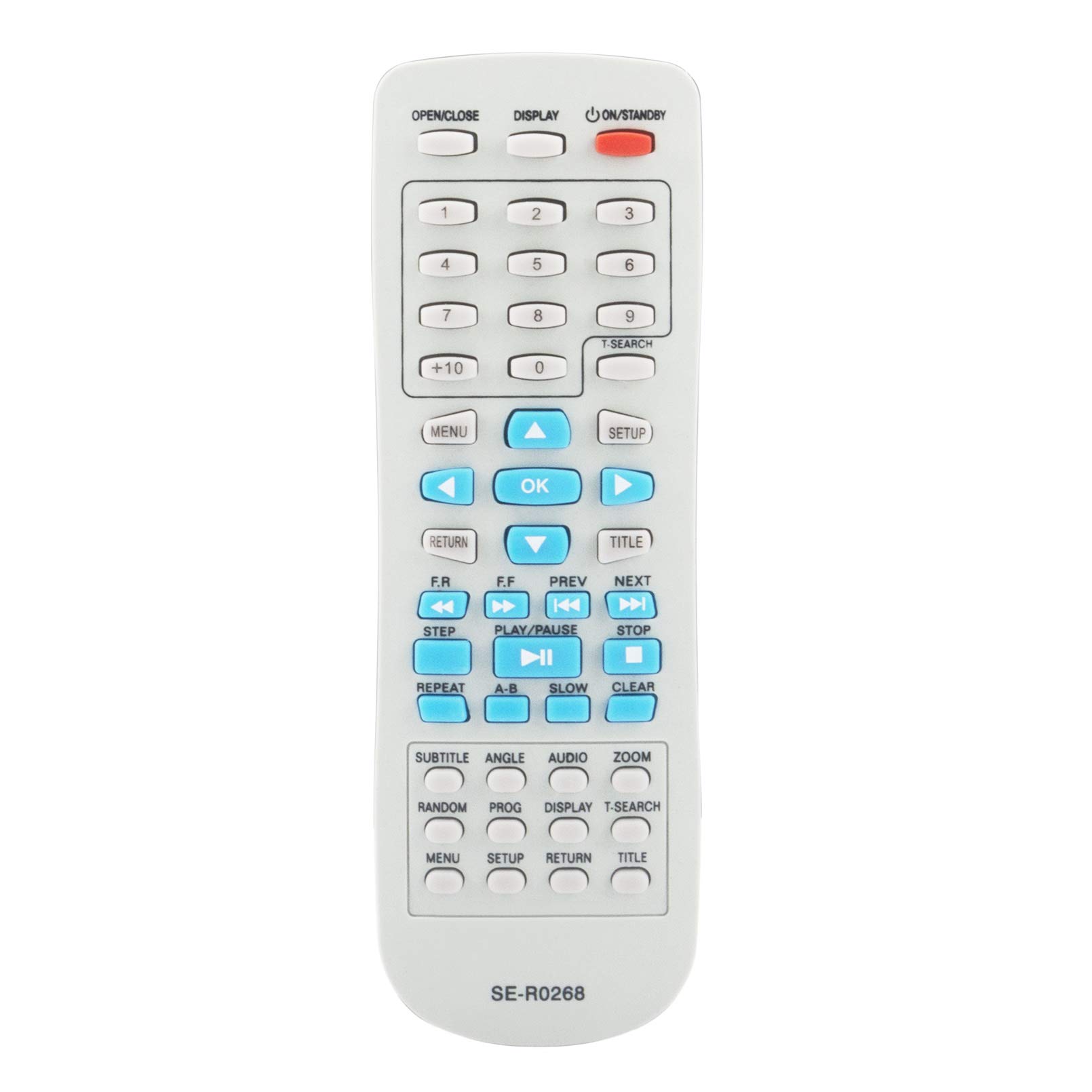 SE-R0268 Replace Remote Control - VINABTY SE R0268 Remote Control for Toshiba SD-185 SD-280 SD-271 SD-269 SD-170EKE2 SE-R 0268 SD-269EKE SD-270 SD-270 EKE SD-270EKB2 SD-1010 KE SD-271EKF2 SD-270EKE3
