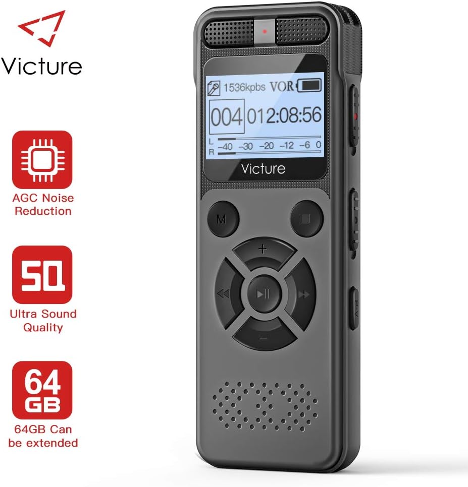 8G mini portable Car key Voice recorder play MP3 voice activated spy