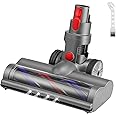 Motorhead Vacuum Attachments for Dyson V15 V11 V10 V8 V7, Hardwood Floor Attachment for Dyson Cordless Stick Vacuum Cleaners with LED Headlights, Soft Roller Brush Head Replacement Parts
