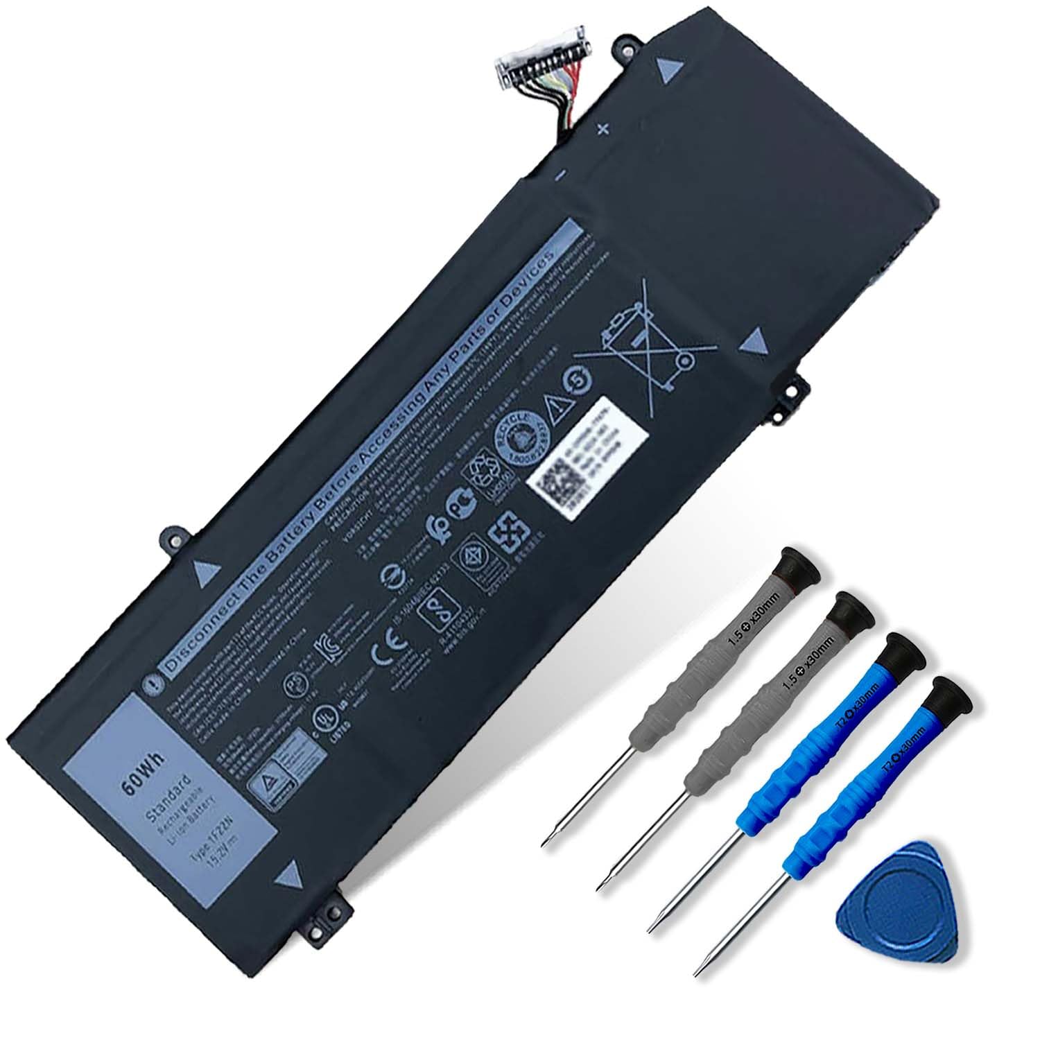 Photo 1 of 1F22N Laptop Battery Compatible with Dell Alienware M15 M17 P79F P79F001 R1 P37E P37E001 Dell G7 7590 7790 G5 5590 5590-D2783W D2743B D2843W Series 0HYWXJ HYWXJ 0JJPFK JJPFK 01F22N 06YV0V 15.2V 60Wh