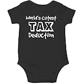 CBTwear World's Cutest Tax Deduction - Baby Clothes - Funny Newborn Bodysuit Outfits for Boys and Girls