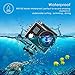 Campark Action Camera 4K WIFI Ultra HD Sports Cam Underwater Waterproof 30M 170°Wide-angle Lens with Remote Control 2 Recharge Batteries and Mounting Accessories Kit