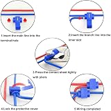 QitinDasen 50Pcs Wire Connectors Kit Red Blue Yellow Quick Splice Terminal view 4