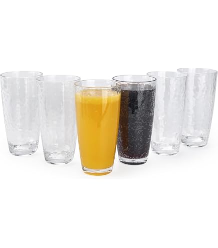 Lot De 4 Gobelets En Plastique Rigide Transparent 600ml - Réutilisables Incassables Gobelets 600ml Sans Bpa