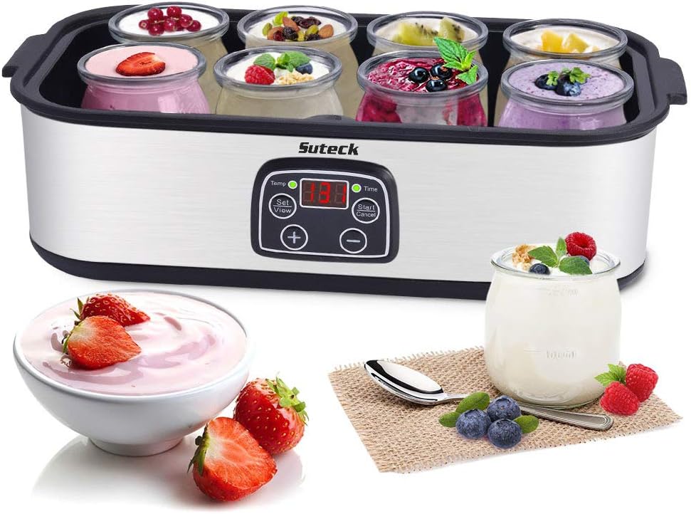 Yogurtiera Probiotica 1200ml - 5 Vasetti Vetro, Display LED, Bianco - Foto 11