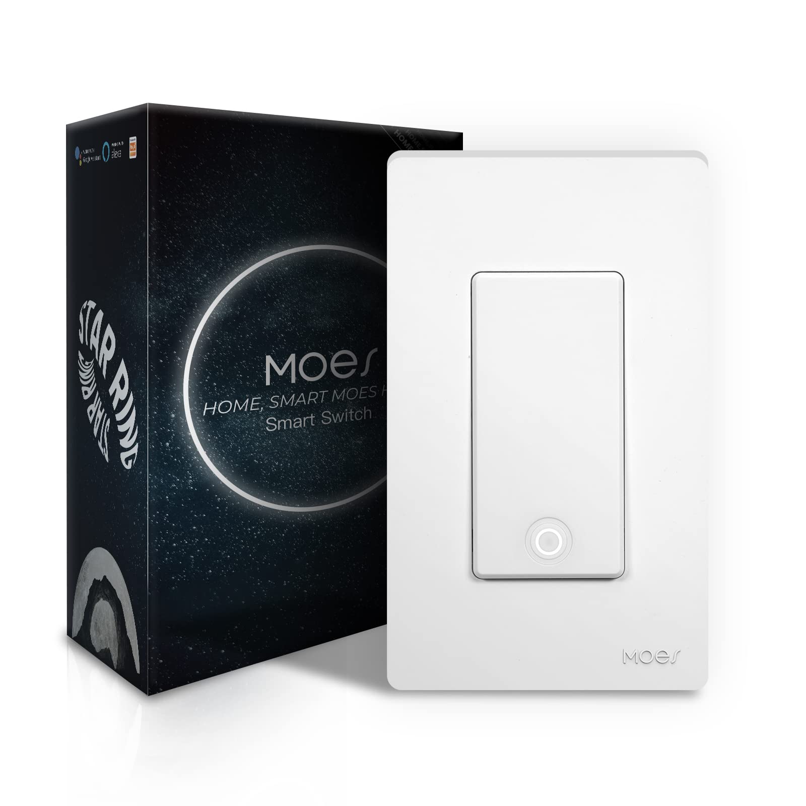 MoesGo 2nd Generation WiFi Smart Light Switch, 3