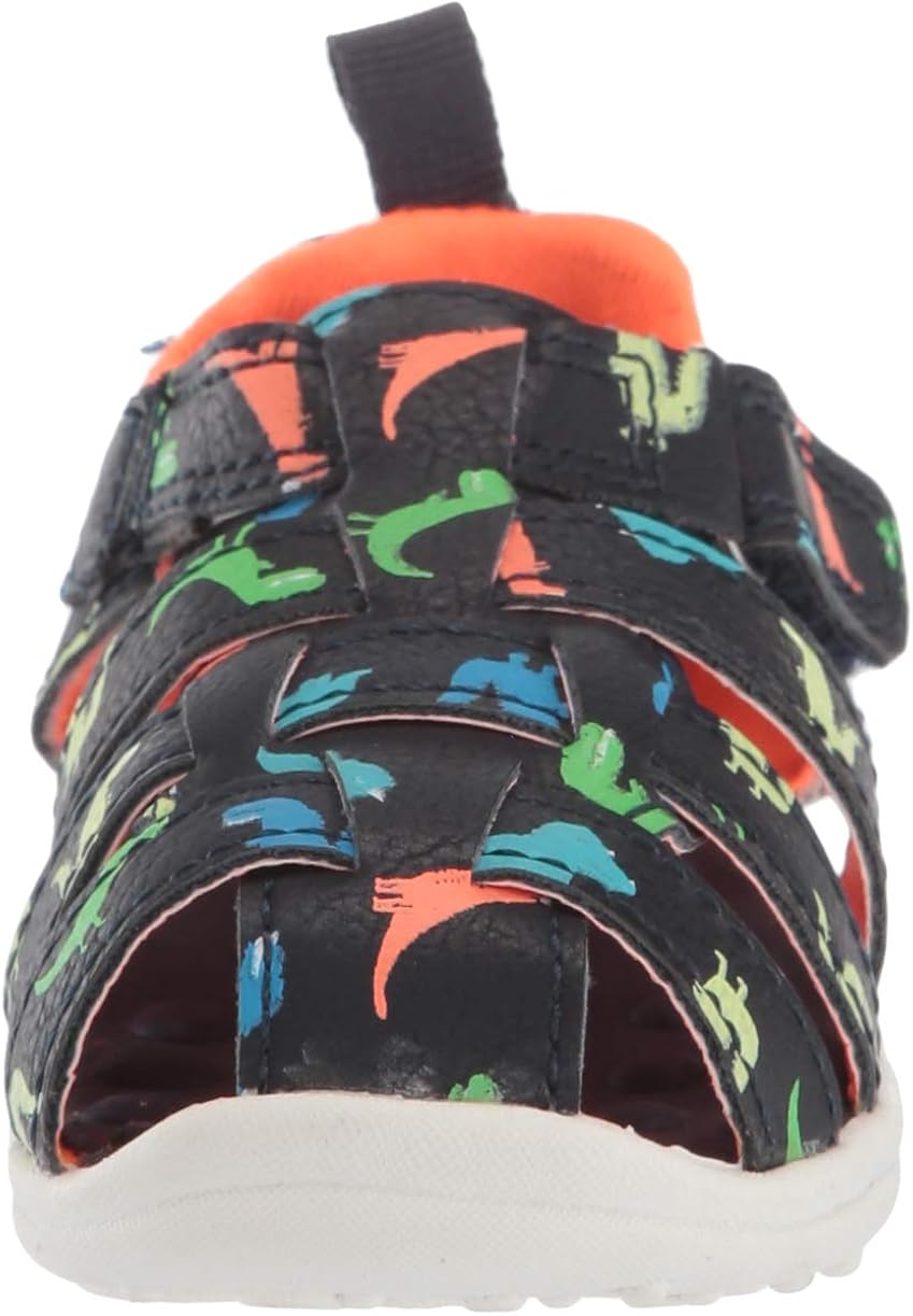 Carter's Every Step Boy's 1st Walker Miller Fisherman Sandal, Print, 3.5 M US Infant: Shoes