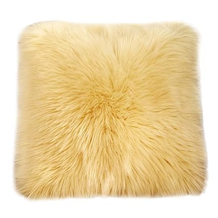 Sunshinehomely Plush Furry Cushion Cover Throw Pillow Case Home