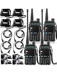 Ansoko A-5R Walkie Talkies de doble banda 1 paquete, 2 paquetes, 4 unidades