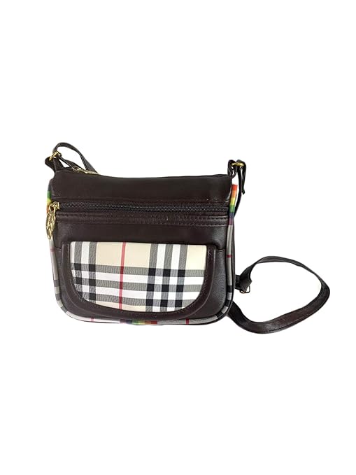checkered sling bag